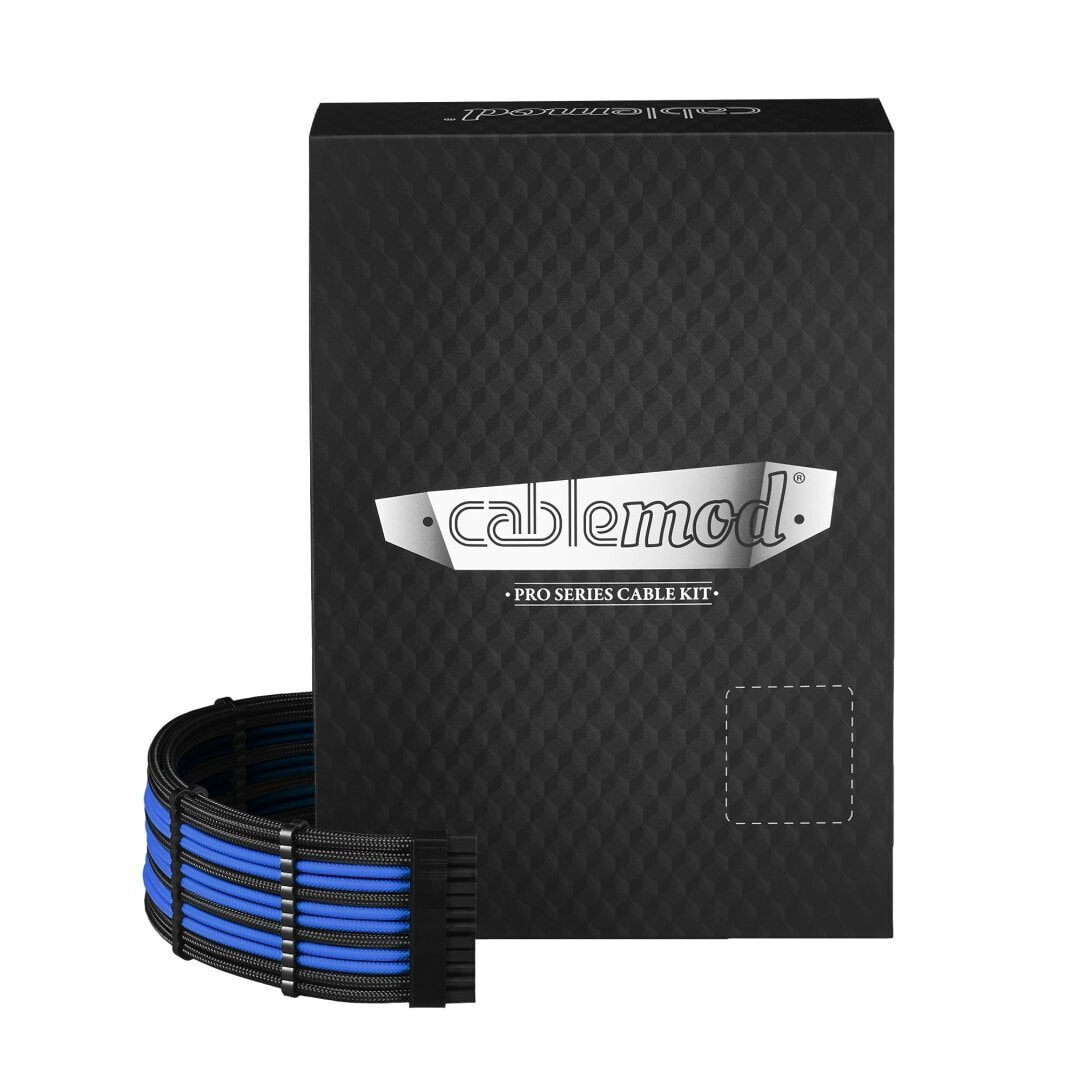 cablemod CM-PCSR-FKIT-NKKB-R - 0.7 m - 8-pin(4+4) EPS12V - 8-pin(4+4) EPS12V - Straight - Straight - Black - Blue