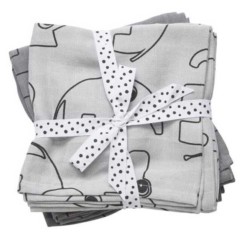 DONE BY DEER Burp Cloth 2 Pack Contour