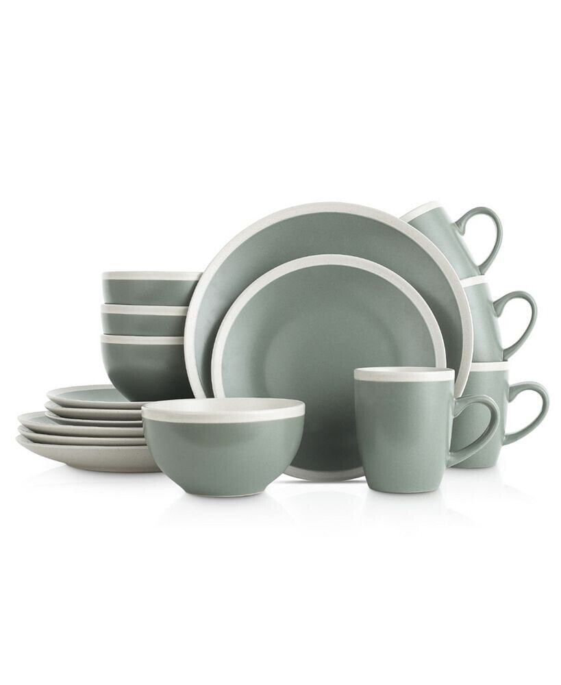 Serenity 16 Pieces Dinnerware Set, Service For 4