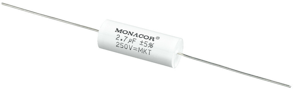 Monacor MKTA-27 конденсатор Белый Цилиндрический