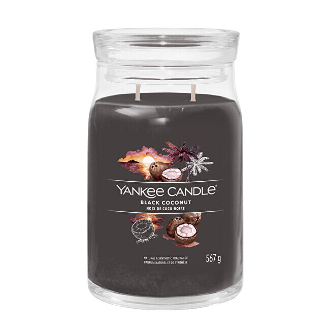 Aromatic candle Signature large glass Black Coconut 567 g