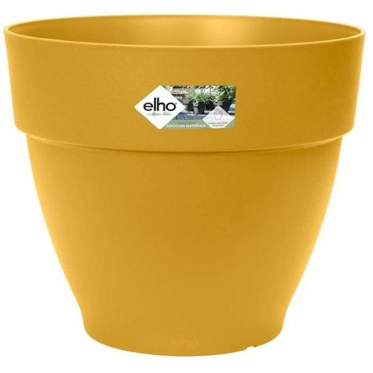 Plant pot Elho Circular Yellow Plastic Ø 40 cm