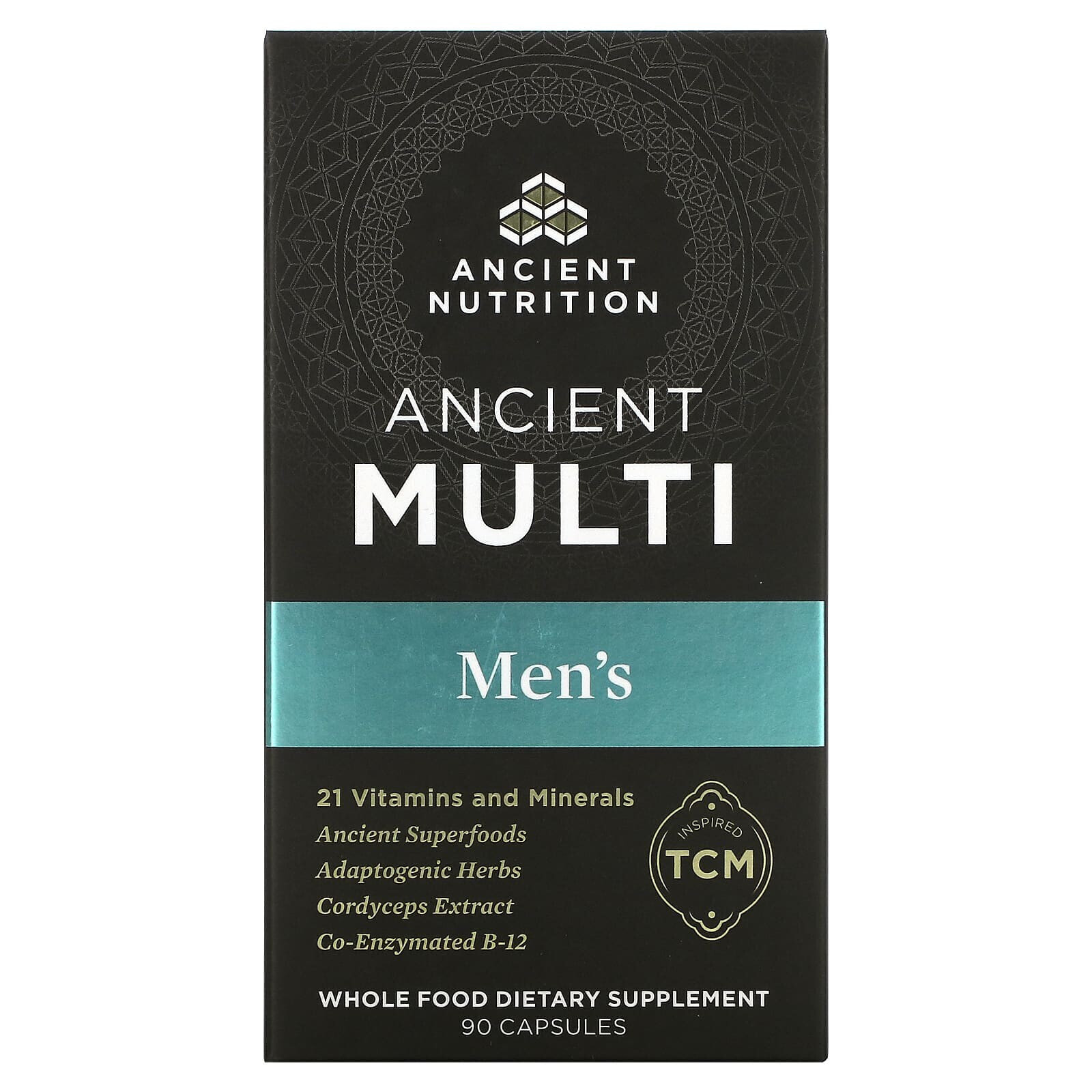 Dr. Axe / Ancient Nutrition, Ancient Multi, Men's, 90 Capsules