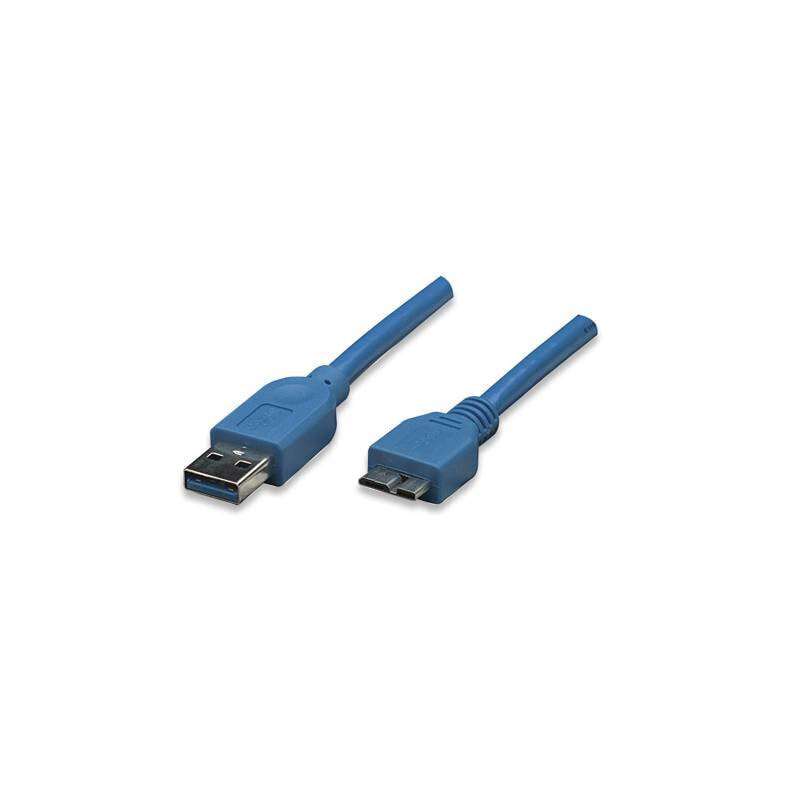 Techly ICOC-MUSB3-A-010 USB кабель 1 m 3.2 Gen 1 (3.1 Gen 1) USB A Micro-USB B Синий