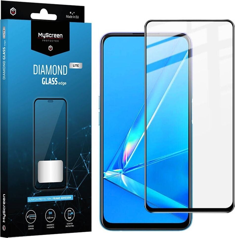 MyScreen Protector Szkło Hartowane 5D VIVO Y33S MyScreen DIAMOND GLASS LITE edge Full Glue czarne