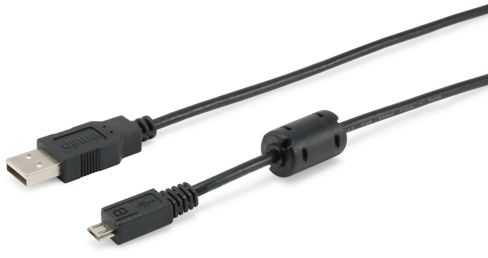 Equip 128551 USB кабель 1,8 m 2.0 USB A Micro-USB B Черный