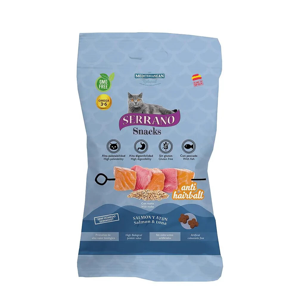 MEDITERRANEAN Serrano Snacks Anti Hairball Salmon And Tuna 50g