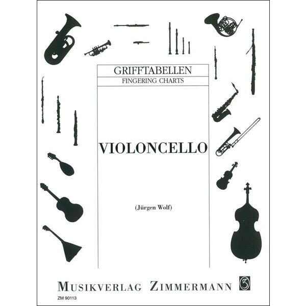 Zimmermann Verlag Grifftabelle Cello