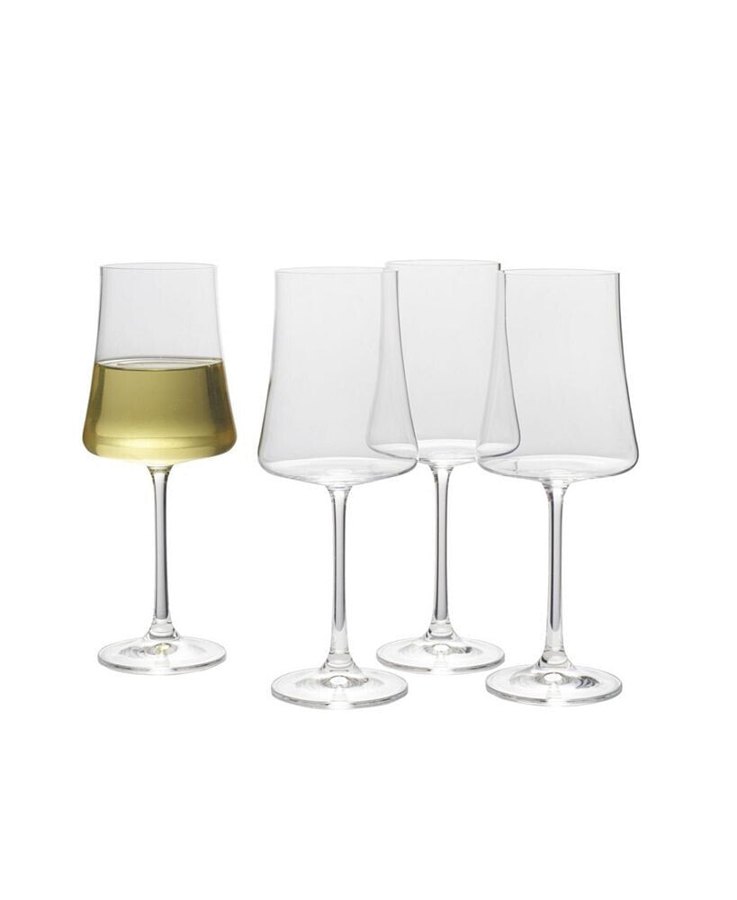 Mikasa aline White Wine Glasses Set of 4, 16 oz