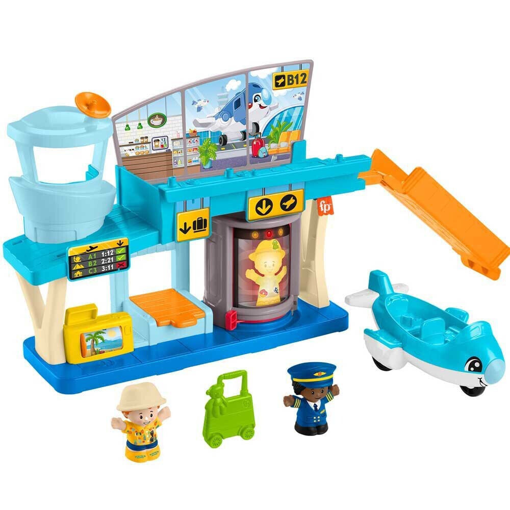 LITTLE PEOPLE Airport Playset With Plane And Figures