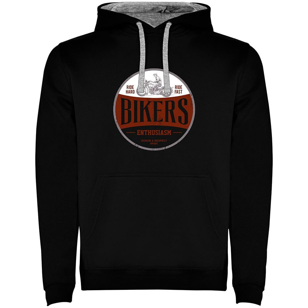 KRUSKIS Bikers Enthusiasm Two Colour hoodie