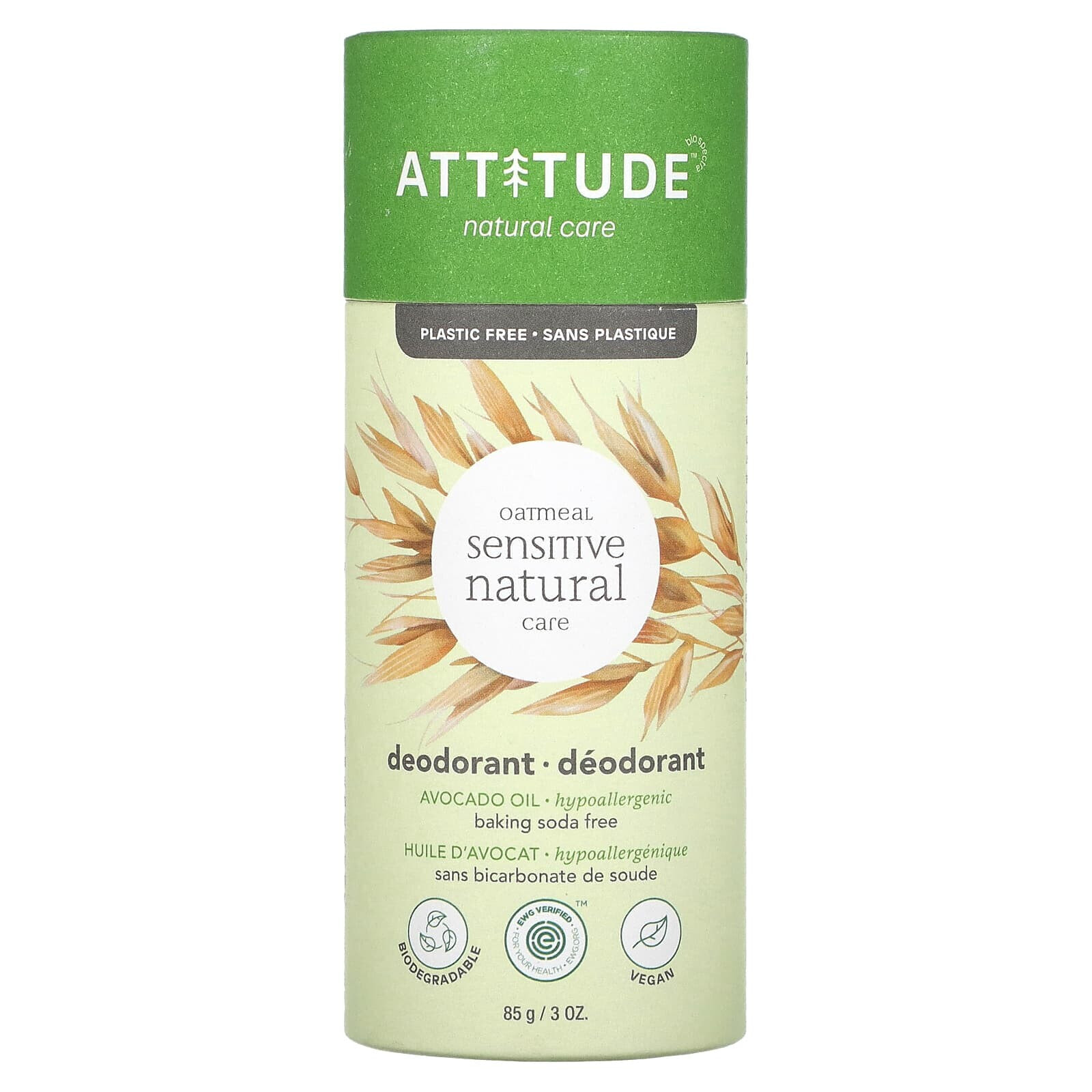 Oatmeal Sensitive Natural Care, Deodorant, Avocado Oil, 3 oz (85 g)