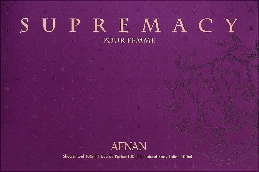 Afnan Perfumes Supermacy Femme Purple - Duftset (Eau de Parfum /100 ml + Duschgel /100 ml + Körperlotion /100 ml)