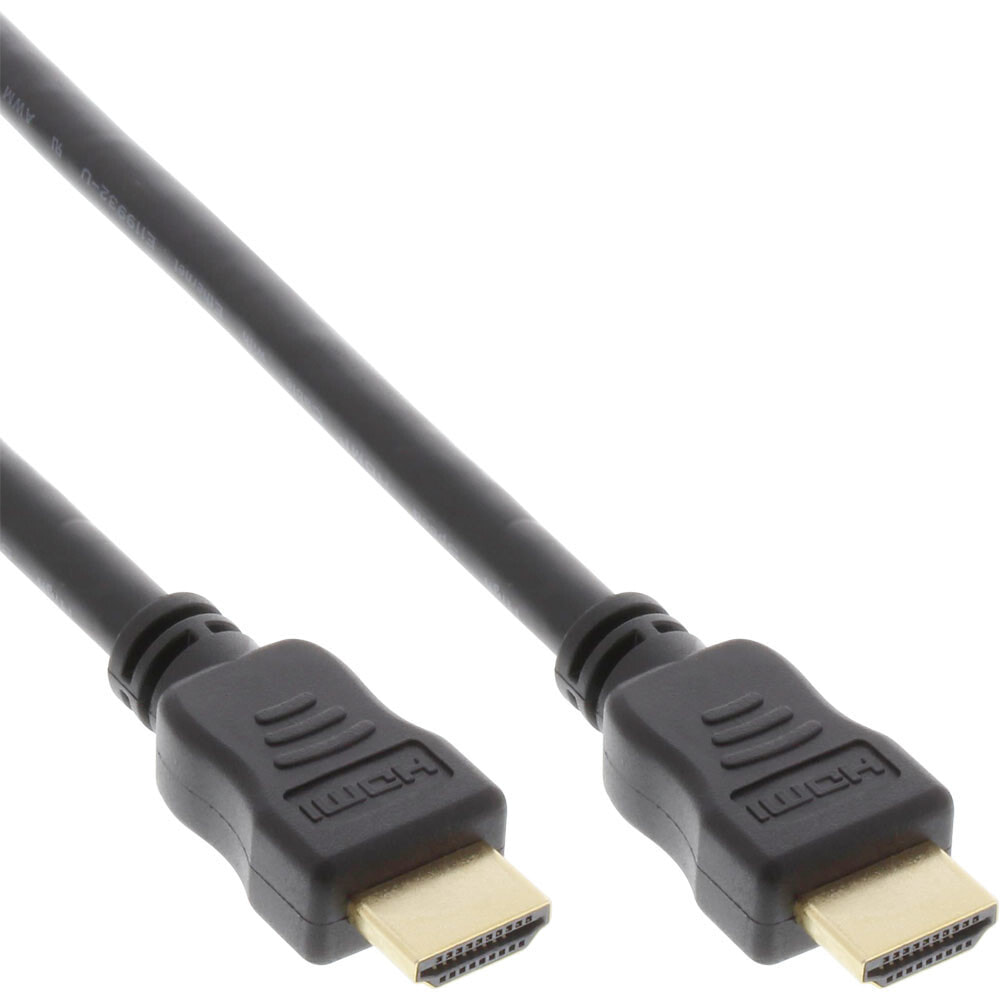 InLine HDMI/HDMI 0.5m HDMI кабель 0,5 m HDMI Тип A (Стандарт) Черный 17555P