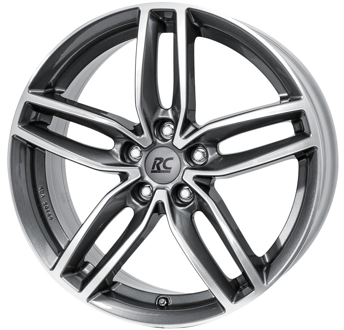 Колесный диск литой RC-Design RC29 himalaya-grey front-poliert 7.5x17 ET38 - LK5/100 ML63.4