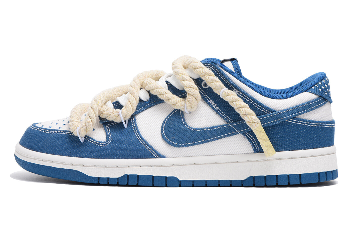 【定制球鞋】 Nike Dunk Low 解构 粗麻绳 高街 低帮 板鞋 男款 蓝色 / Кроссовки Nike Dunk Low DV0834-101