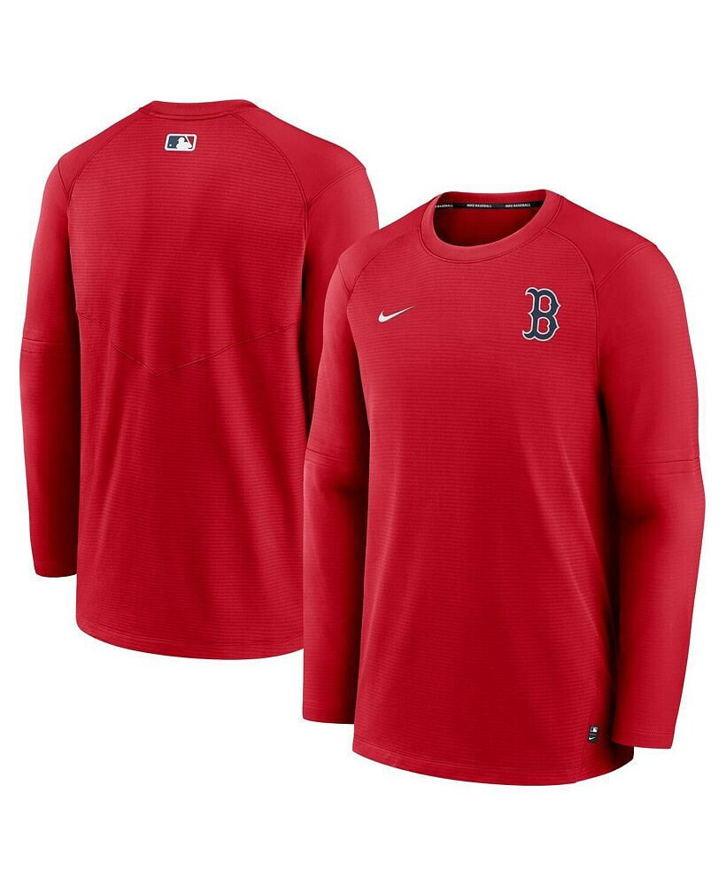 Nike men's Red Boston Red Sox Authentic Collection Logo Performance Long Sleeve T-shirt