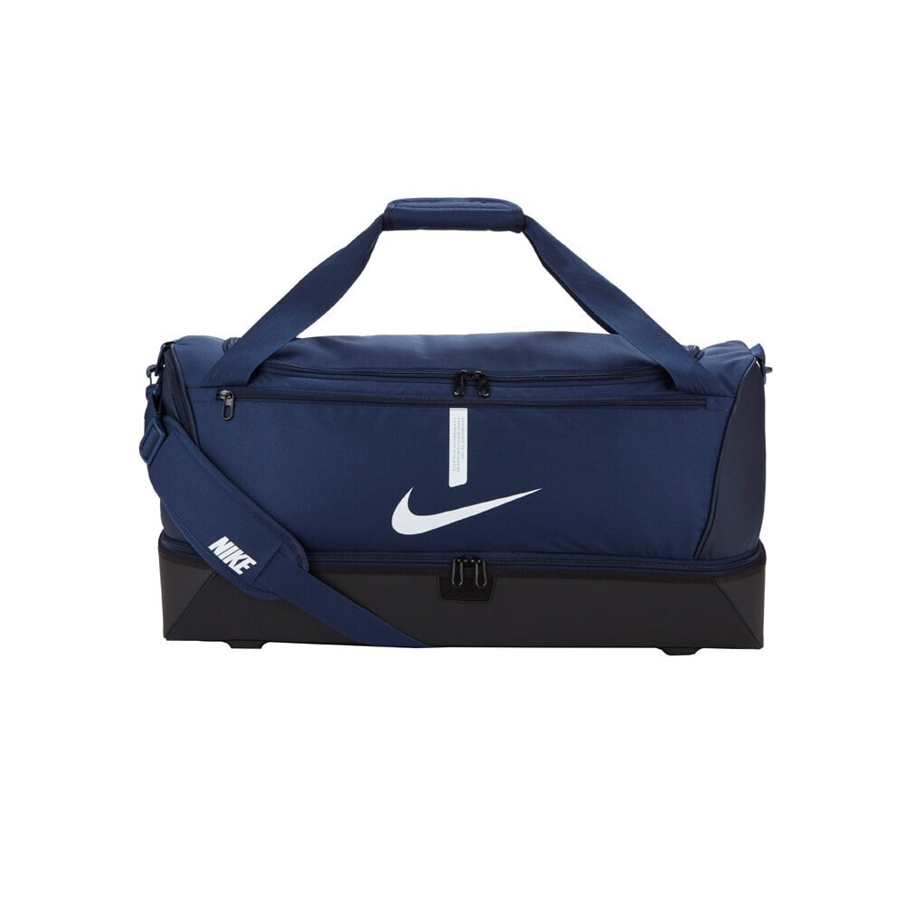 Мужская спортивная сумка синяя текстильная средняя для тренировки с ручками через плечо Nike Academy Team Hardcase
