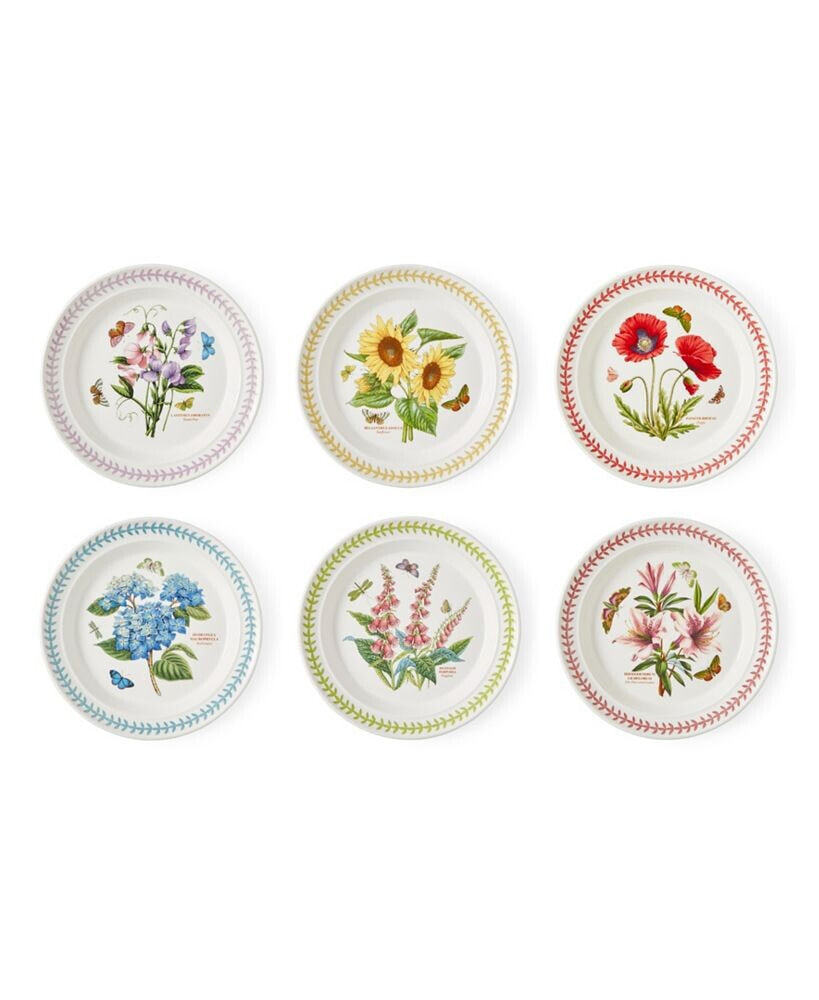 Portmeirion botanic Garden Meadow Assorted Dinner Plates, Set of 6