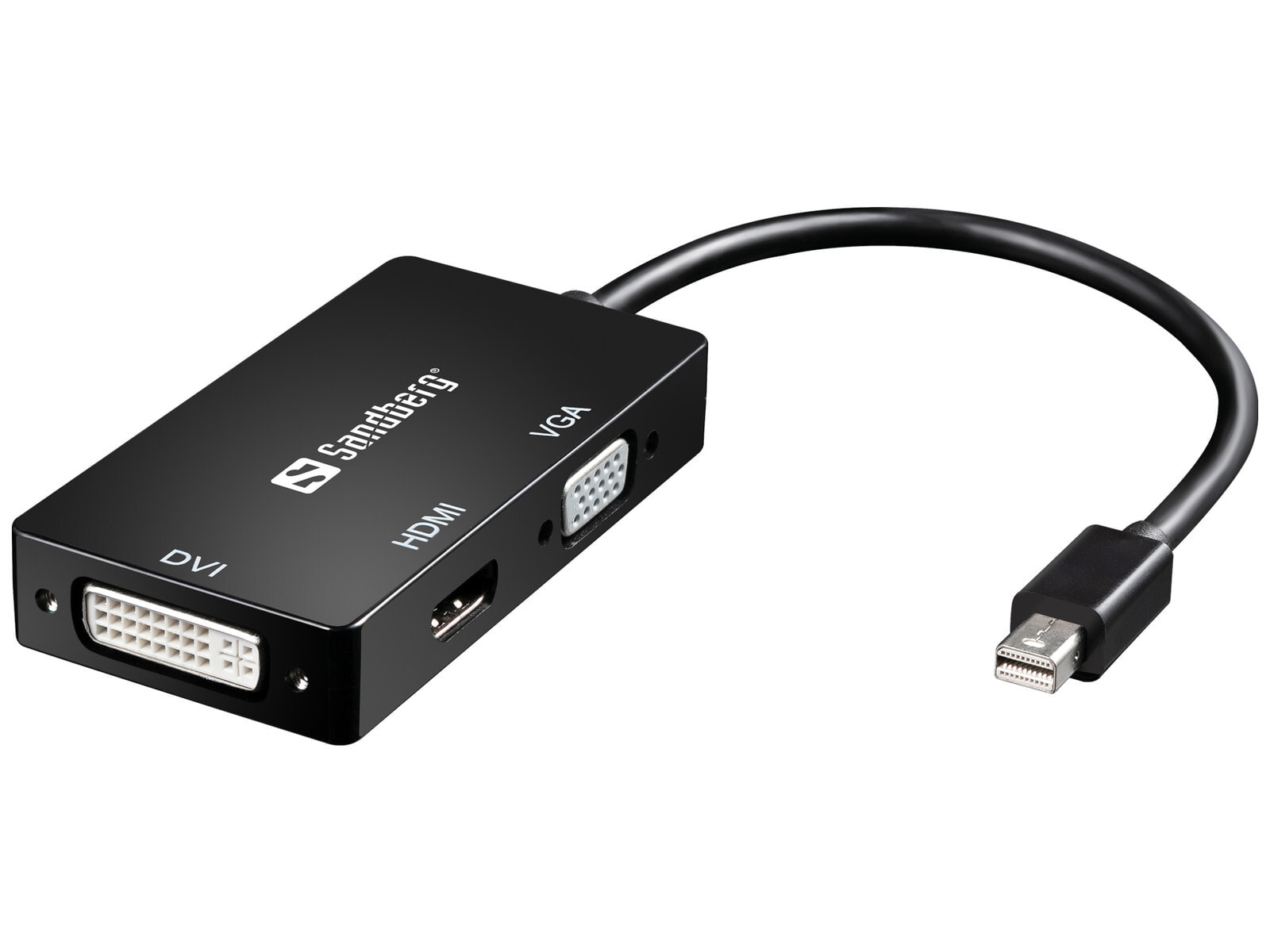Sandberg Adapter MiniDP>HDMI+DVI+VGA 509-12