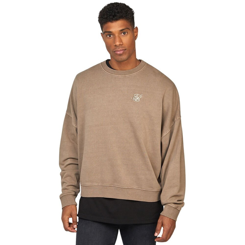 SIKSILK Garment Dyed Boxy Fit Sweatshirt