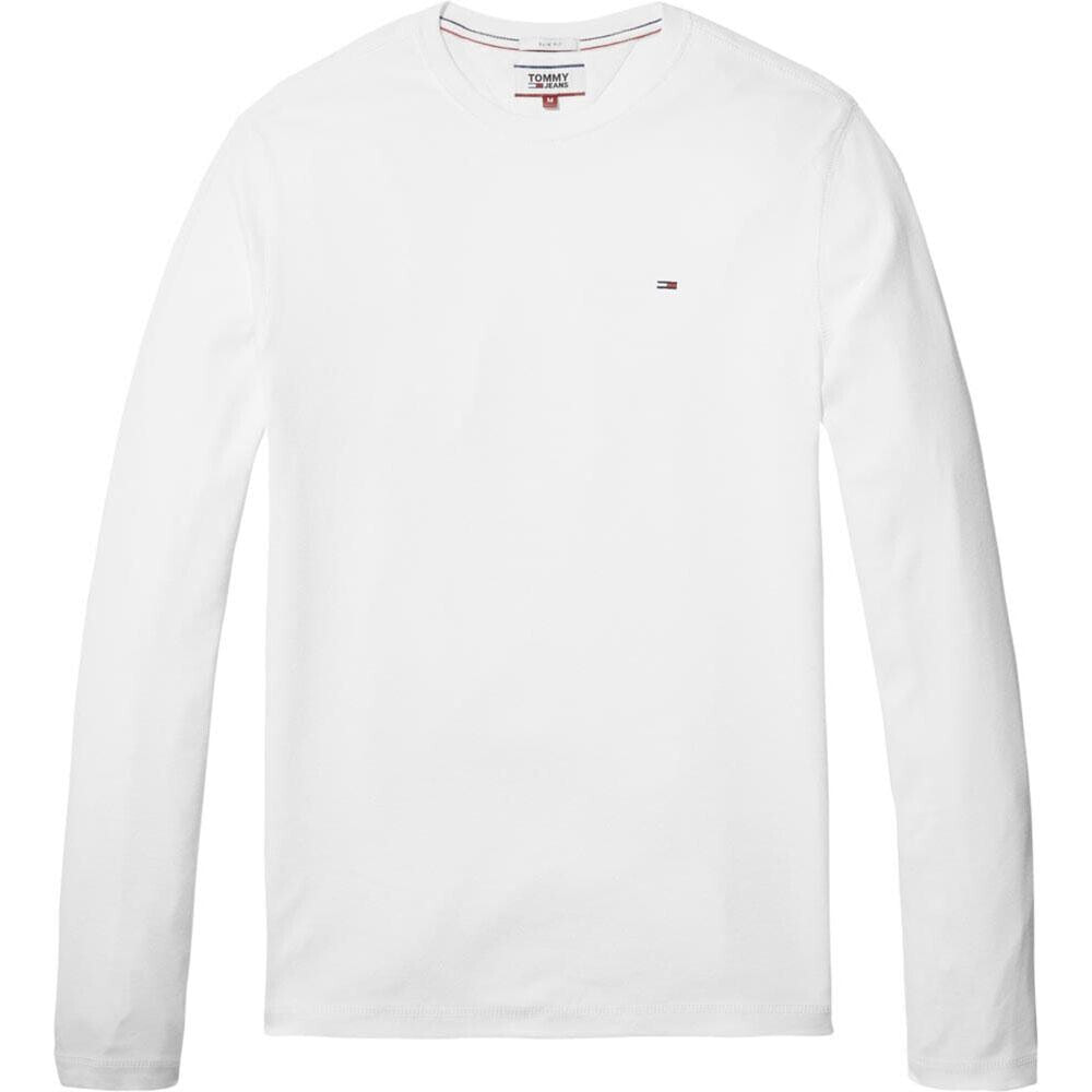 TOMMY JEANS Original Ribbed Organic Cotton Long Sleeve T-Shirt