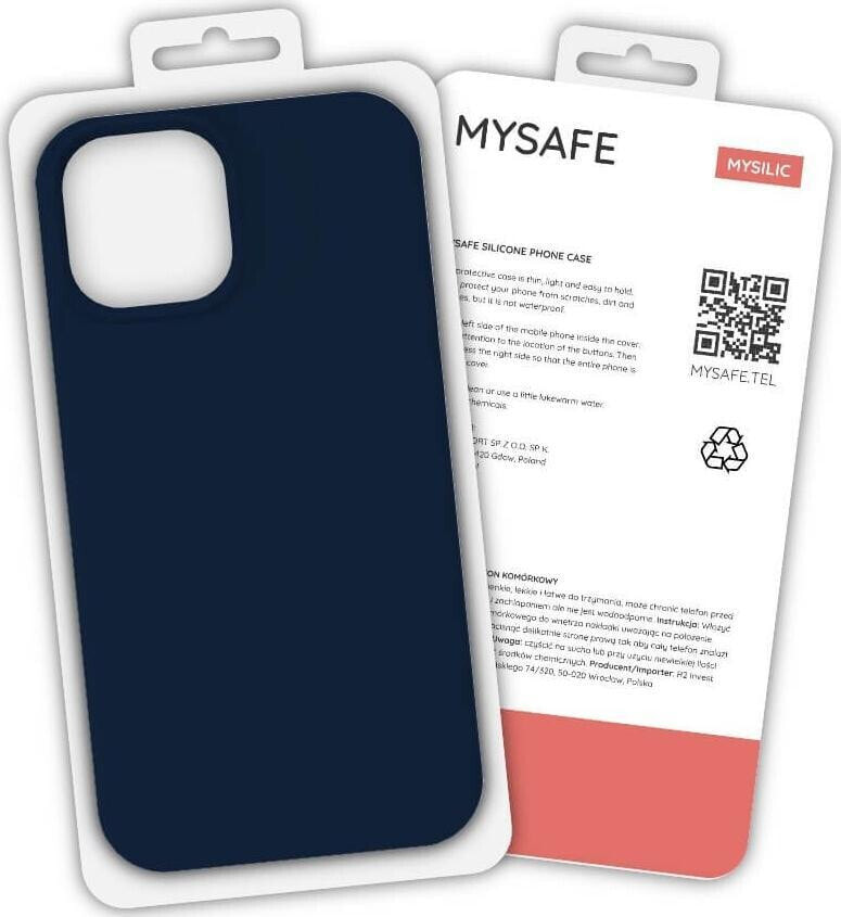 Mysafe MYSAFE ETUI SILIKONOWE IPHONE 13 PRO MAX GRANATOWY PUDEŁKO