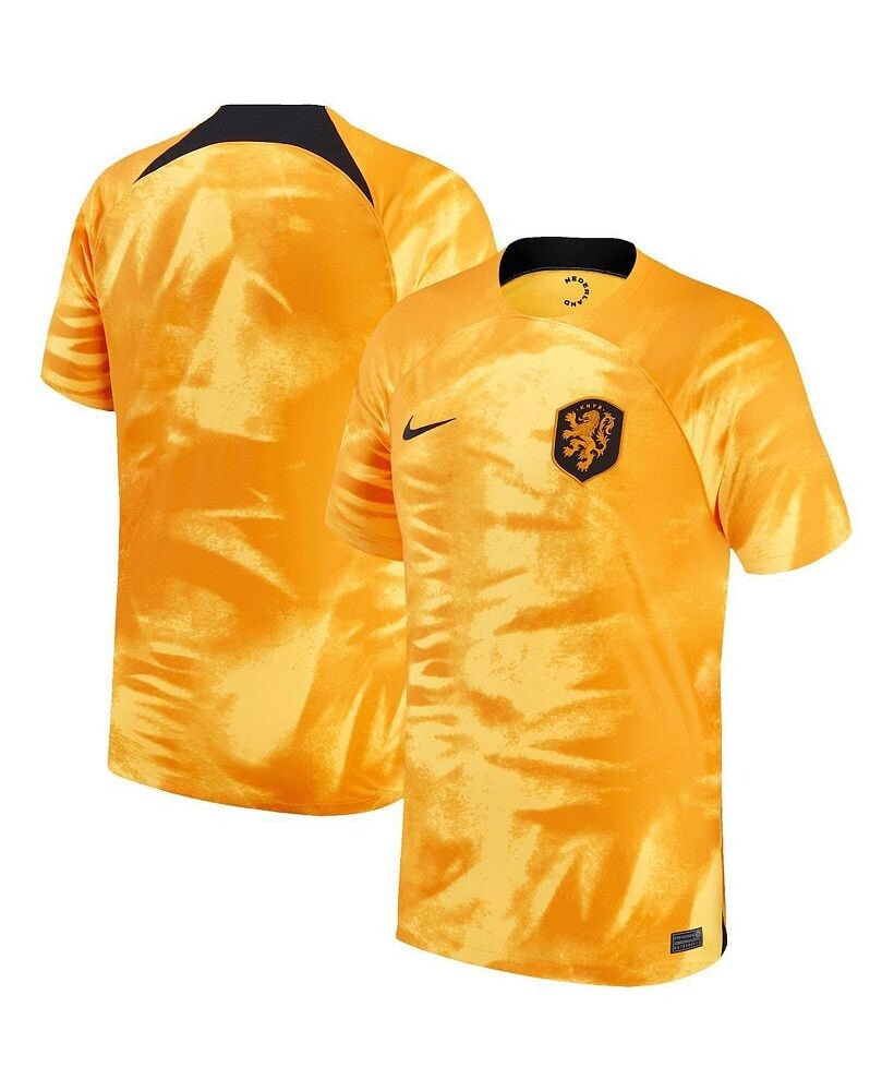 Nike big Boys Orange Netherlands National Team 2022/23 Home Breathe Stadium Replica Blank Jersey