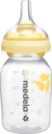 Babyflasche mit Calma-Trinksauger, gelb, 0-6 Monate, 150ml, 1 St