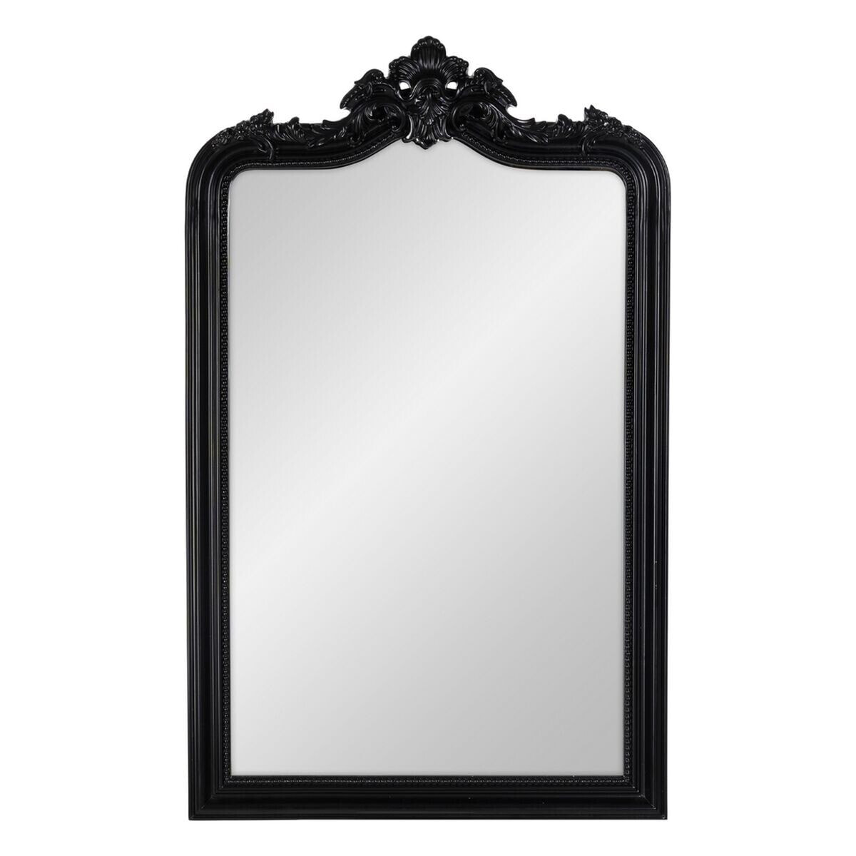Настенное зеркало Чёрный Стеклянный древесина сосны 80 x 130 cm