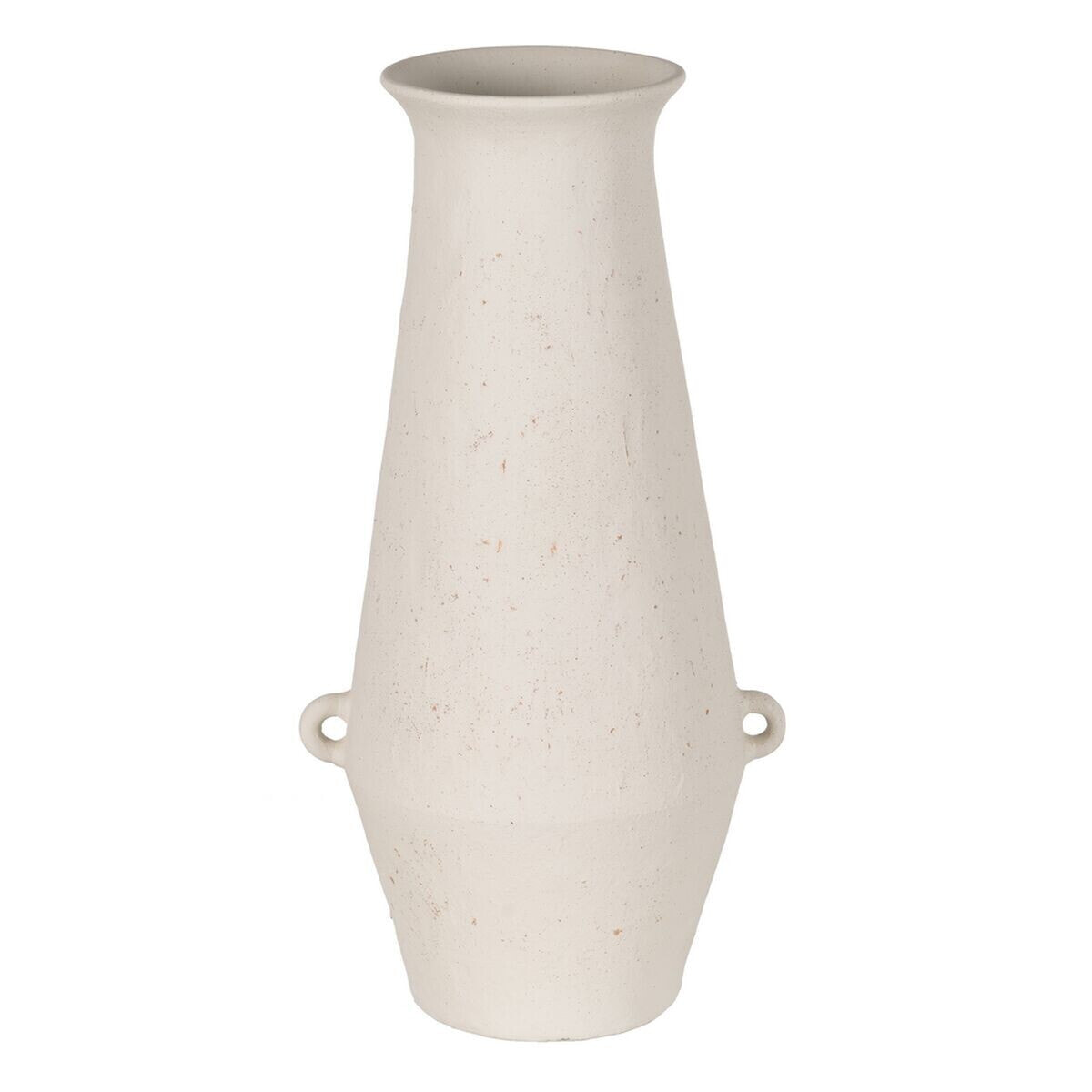 Vase White Ceramic 31 x 25 x 61 cm
