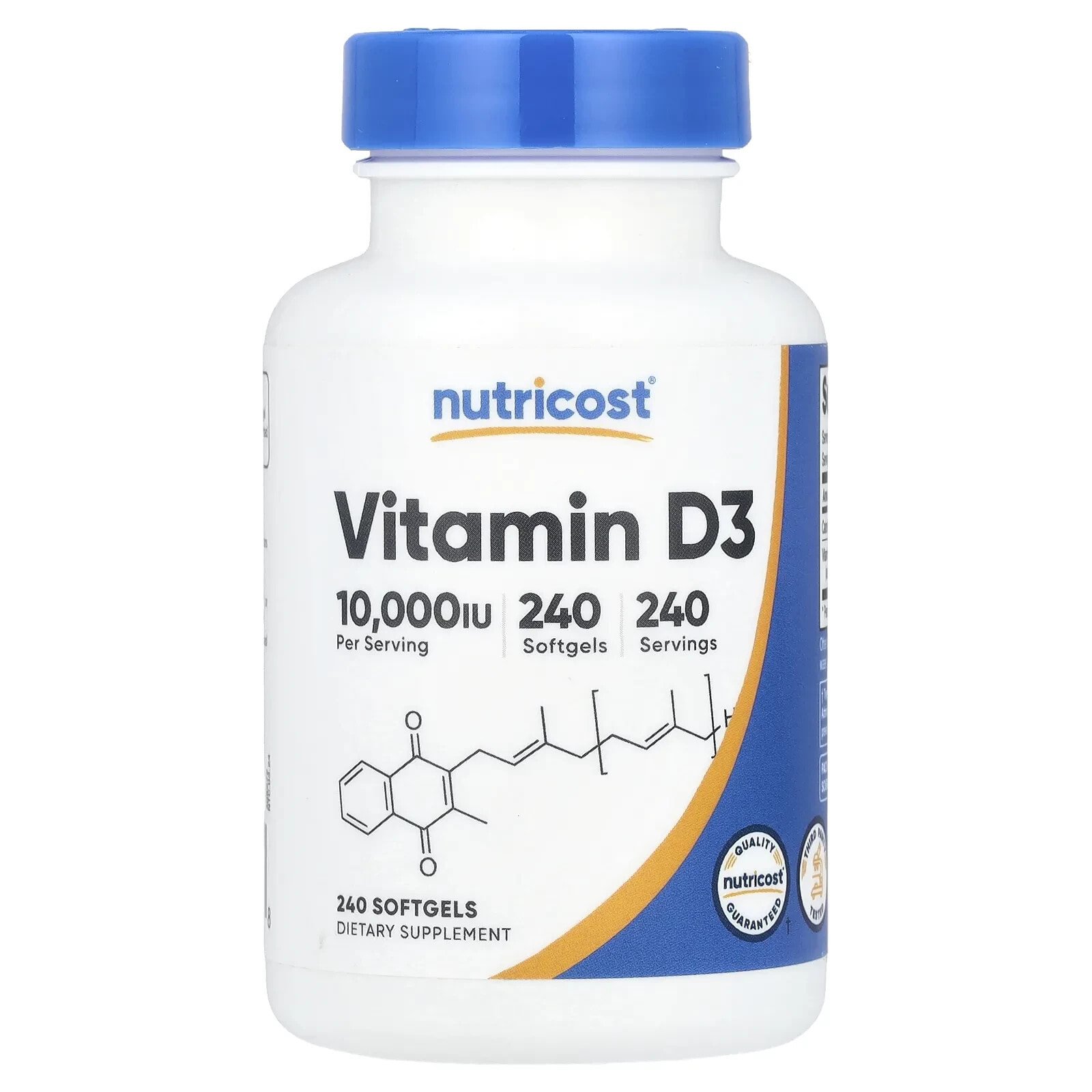 Vitamin D3, 1,000 IU, 240 Softgels