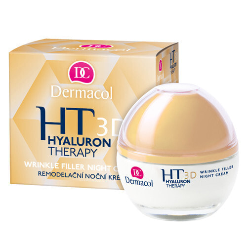 Dermacol 3D Wrinkle Therapy Hyaluron Filler Night Cream Ремоделирующий ночной крем с гиалуроновой кислотой 50 мл