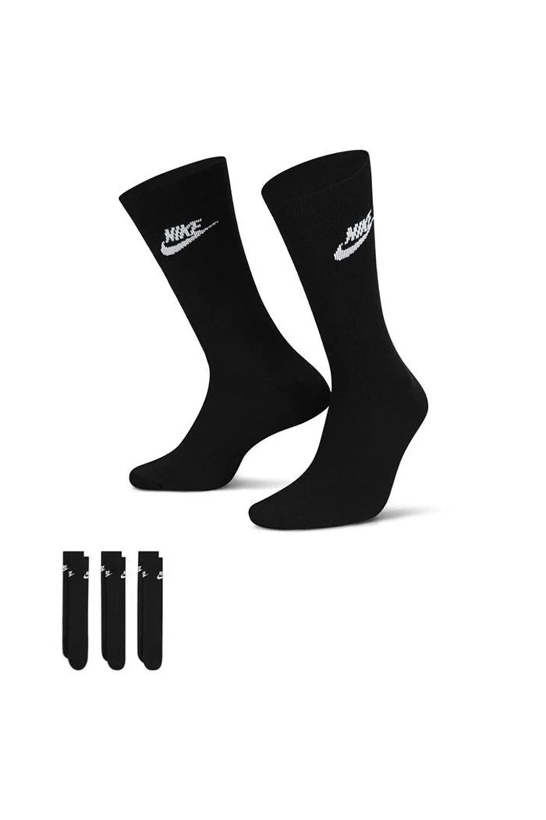 U Nk Nsw Everyday Essential Cr Unisex Siyah Günlük Stil Çorap Dx5025-010