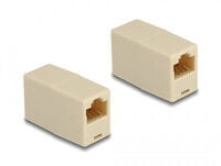 Delock Adapter RJ45 Buchse zu UTP beige - Adapter - Network