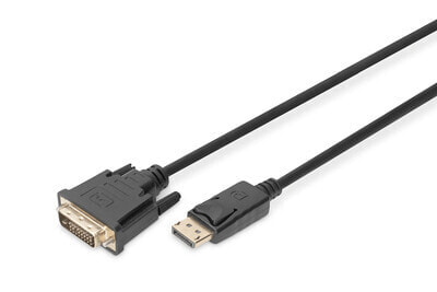 Digitus DisplayPort - DVI 2 m DVI-D Черный DB-340301-020-S