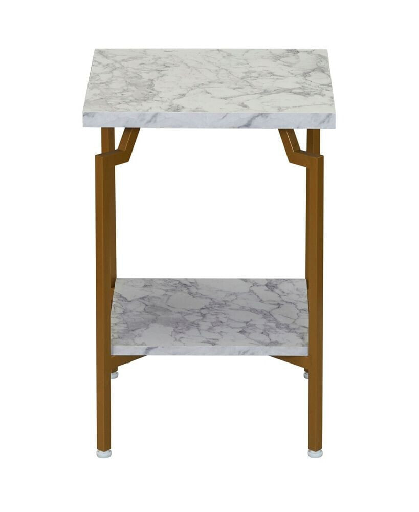 Household Essentials crown Modern Marble Bed Side Table