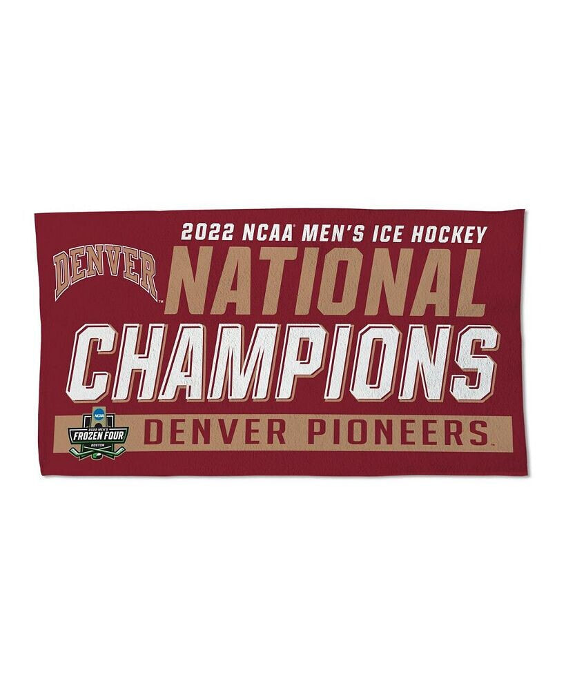 Wincraft denver Pioneers 2022 NCAA Men's Ice Hockey National Champions Locker Room 22'' x 42'' On-Ice Double-Sided Towel