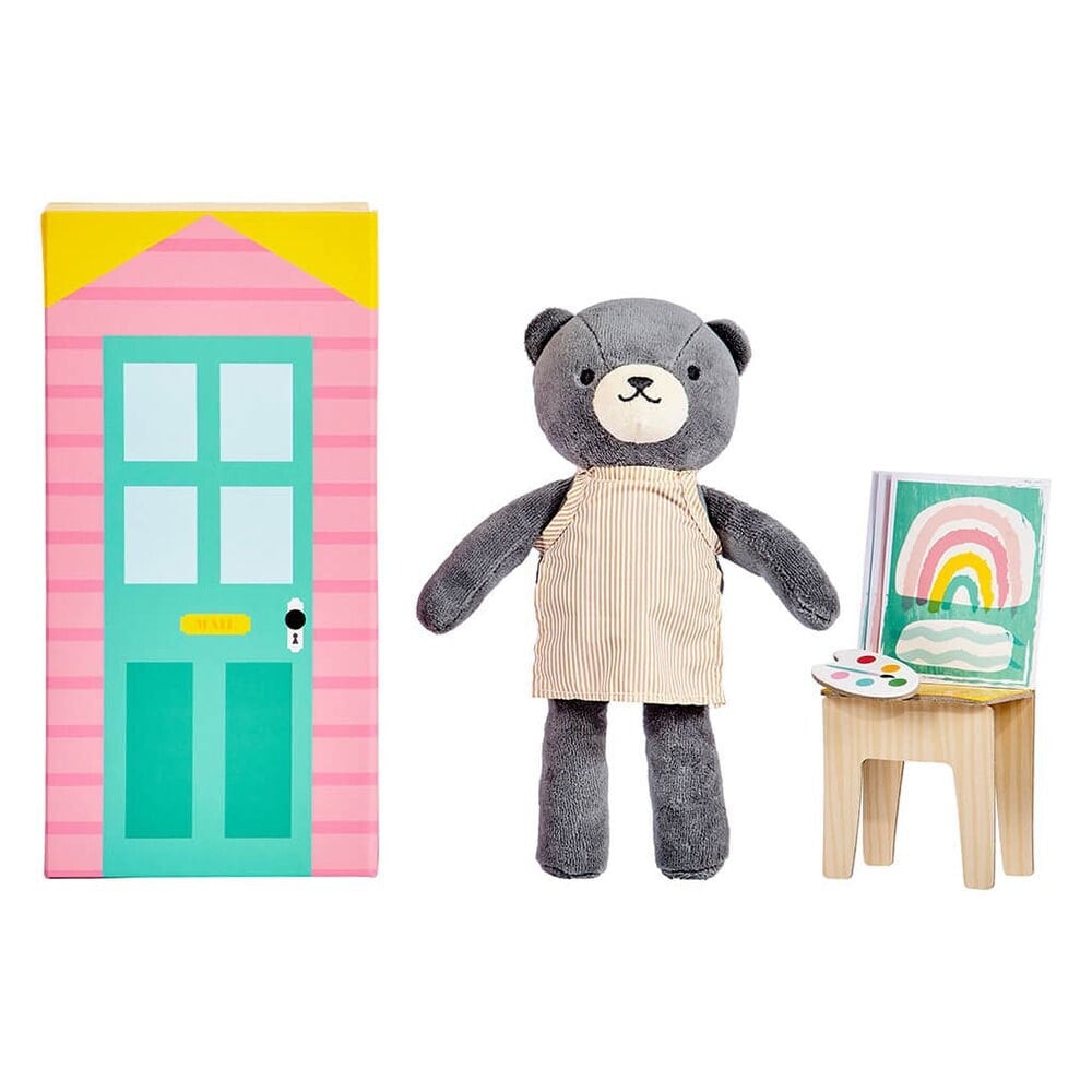 PETIT COLLAGE Beatrice The Bear In The Studio Playset