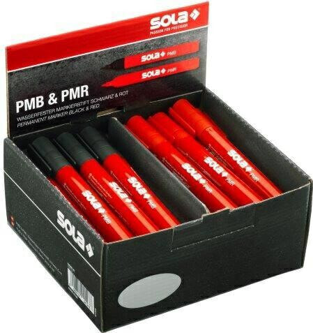 Sola Marker PMRB Установите водонепроницаемую черно-красную упаковку 40 штук