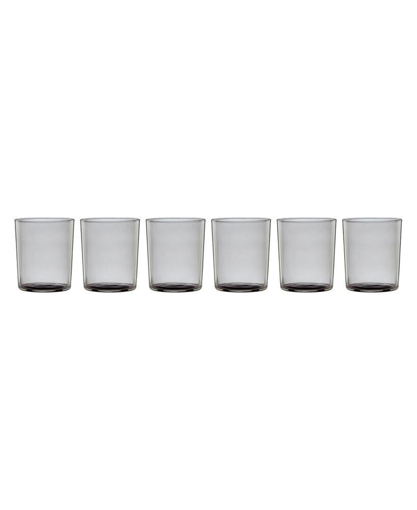 Oneida stackables Smoke Tall Glasses, Set of 6