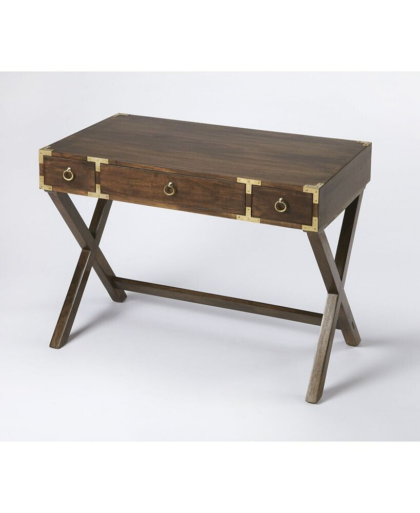 Butler Walnut Campaign Writing Desk