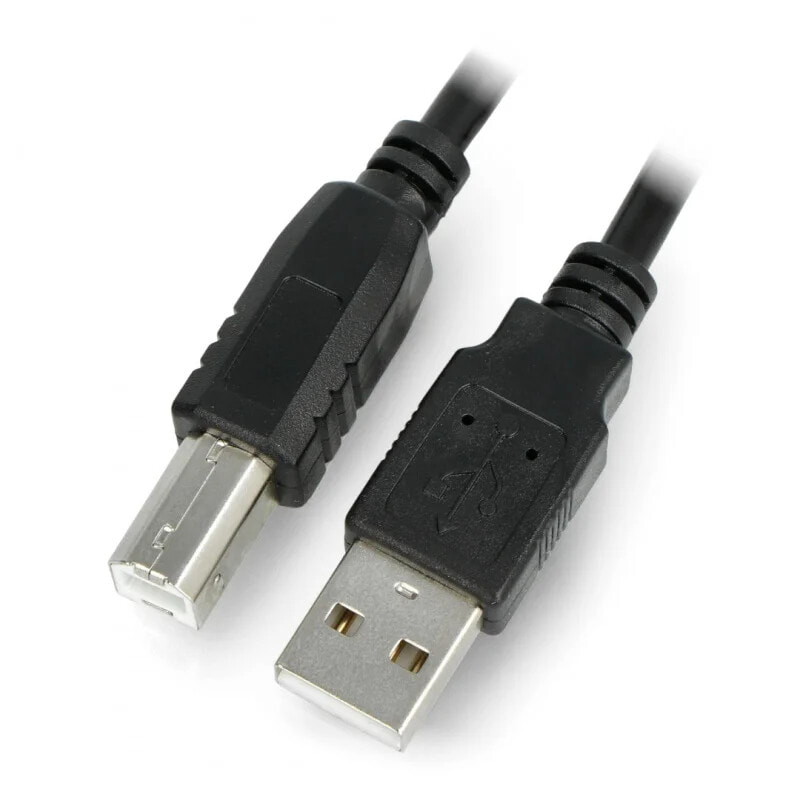 USB A - B cable 2.0 Lanberg - with a ferrite filter - black 1m