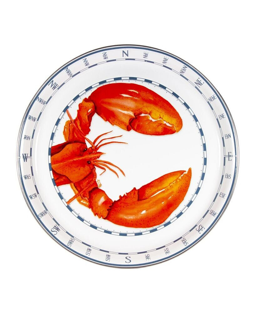 Golden Rabbit lobster Enamelware Medium Tray
