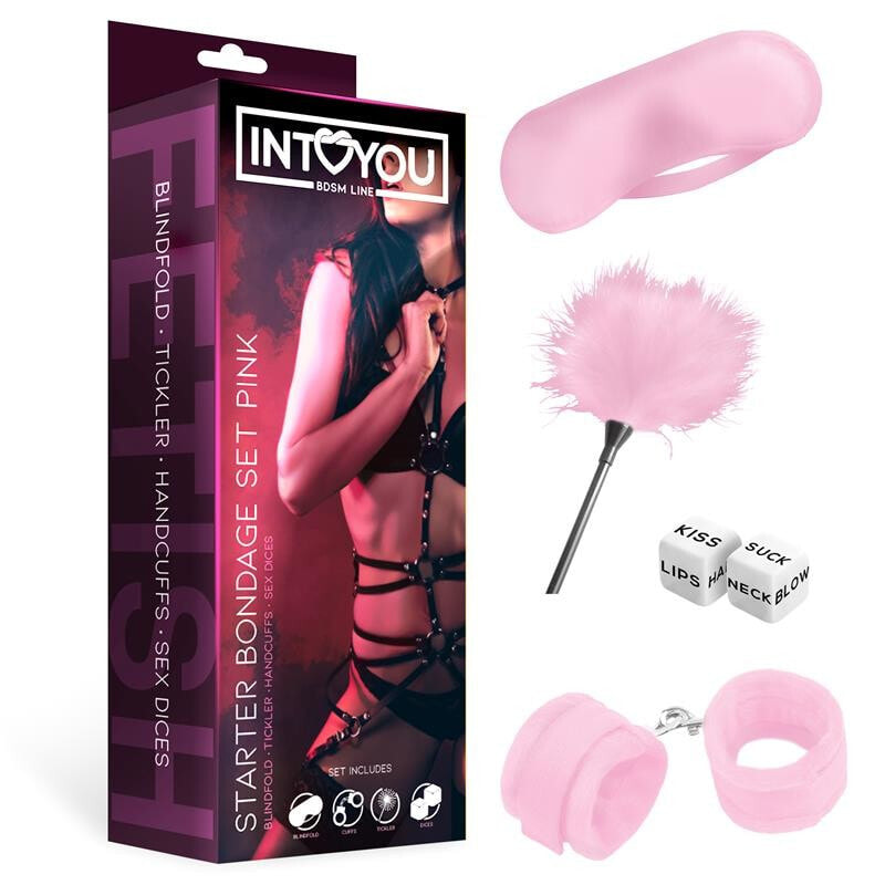 Набор для БДСМ INTOYOU BDSM LINE Starters Bondage Set 4 Pieces Pink