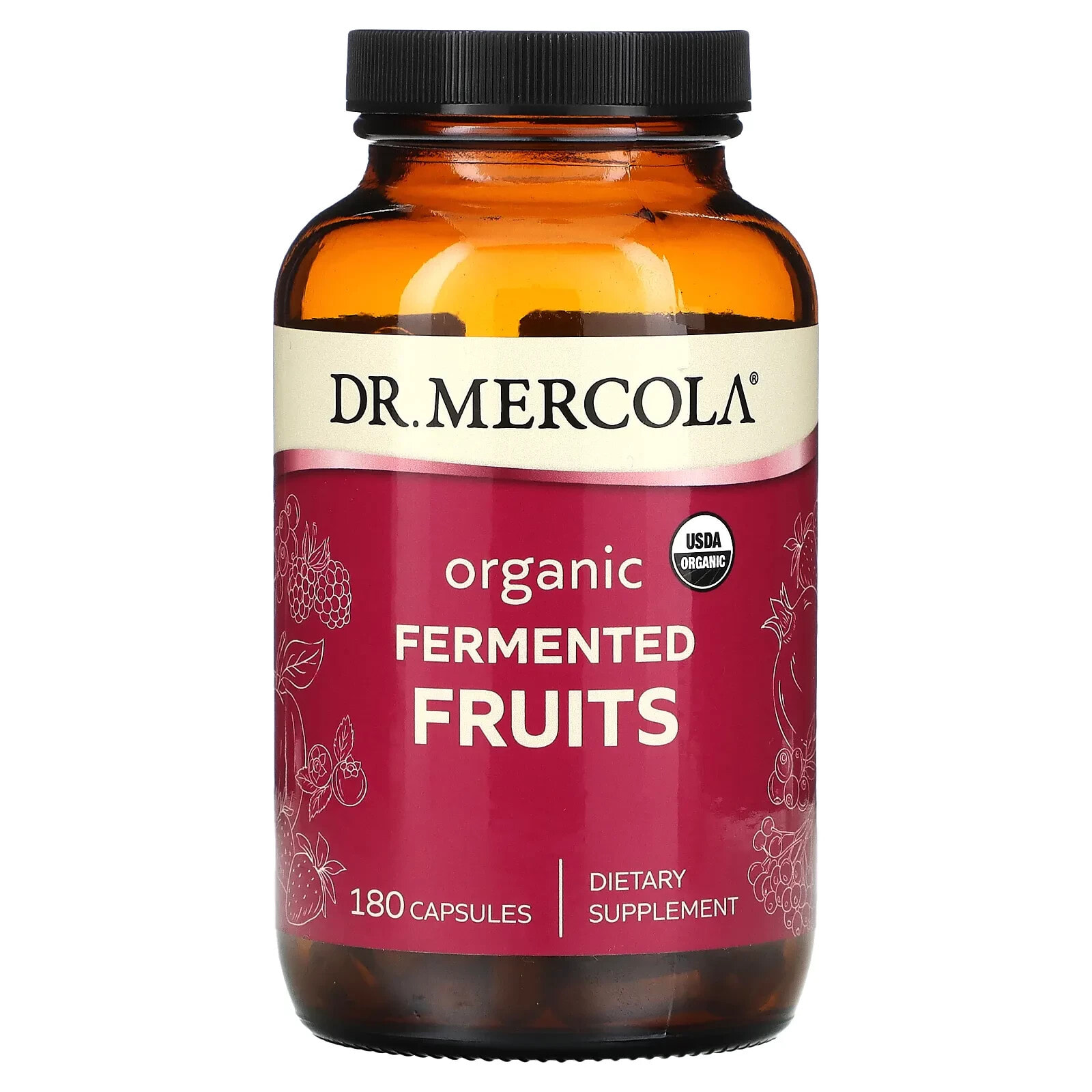 Organic Fermented Fruits, 180 Capsules