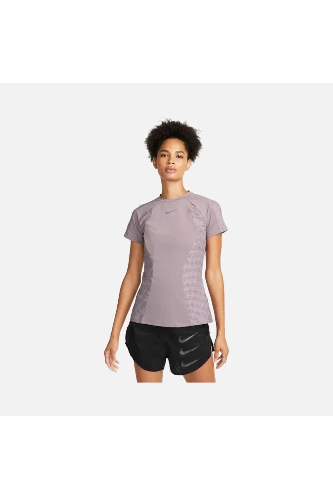 Dri-FIT ADV Run Division Kısa Kollu Kadın siyah koşu spor t-shirt dq4662