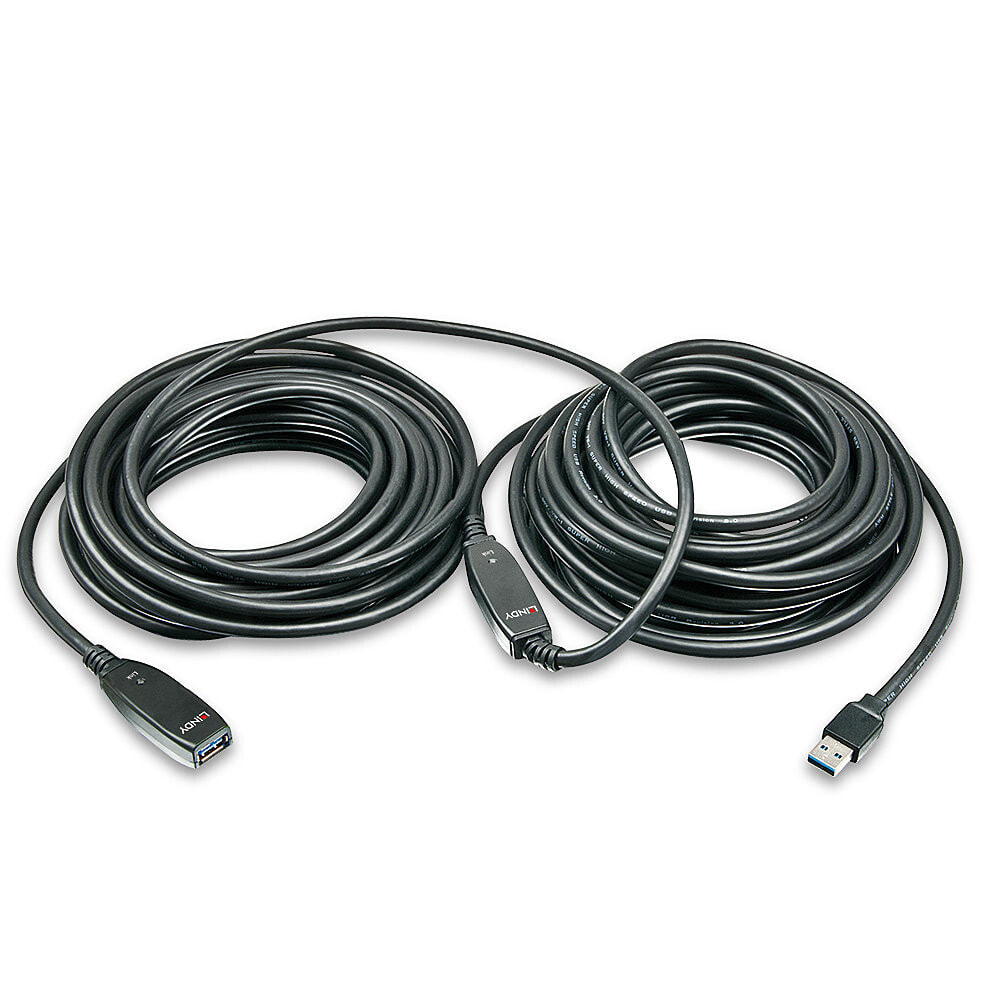 Lindy 43322 USB кабель 15 m USB 3.2 Gen 1 (3.1 Gen 1) USB A Черный