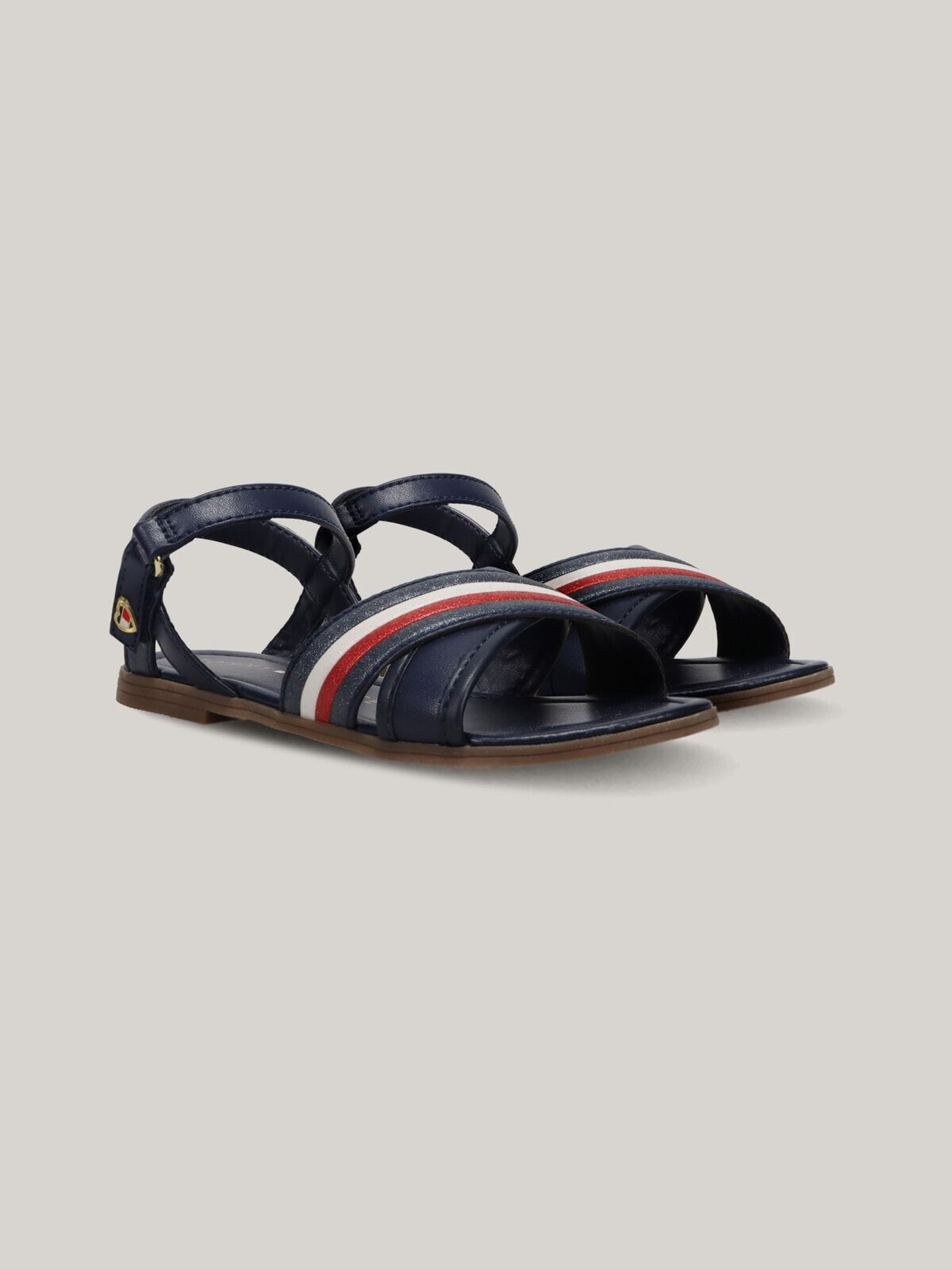 Kid's Stripe Cross Strap Sandal