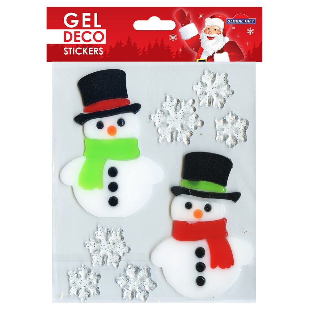 BANDAI Gel Deco Navidad Muñecos De Nieve Stickers